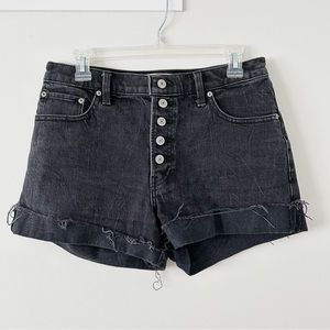 Abercrombie & Fitch High Rise 4'' Black Short